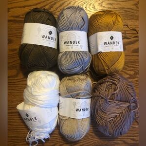 Furls crochet Wander yarn, 3 NWT 3 partial skeins